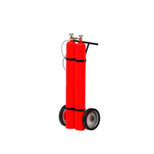 Extintor matafuegos Rodante 20 kg 2 Cilindros BC co2