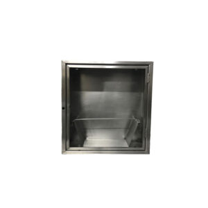 GABINETE MANGUERA 1 3/4" COMPLETO EN ACERO INOXIDABLE C/PTA VIDRIO