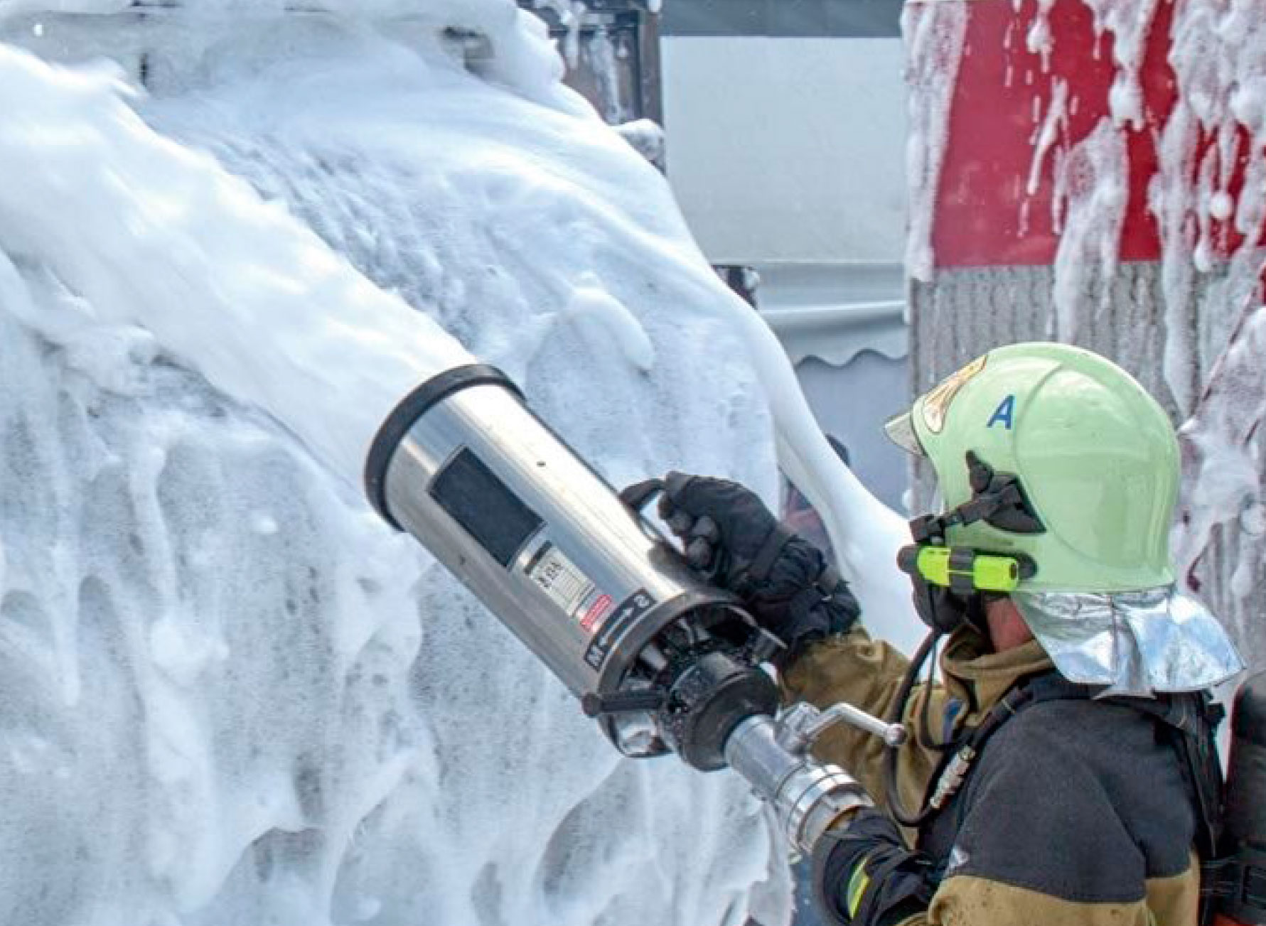 extinción de incendios espuma